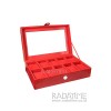 Watch Storage BOX-10-RED-CROCO