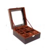 Watch Storage BOX-6-BROWN-SQUARE