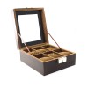 Watch Storage BOX-6-BROWN-SQUARE-KEY