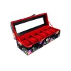 Watch Storage BOX-6-FLOWER-BLACK