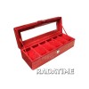 Watch Storage BOX-6-RED-CROCO